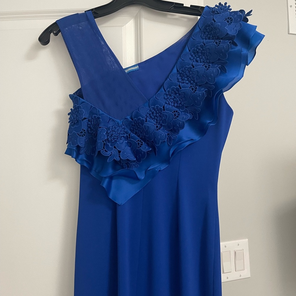 Blue Badgley Mischka Gown (Size 0)